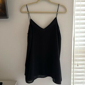 Dainty black tank — L